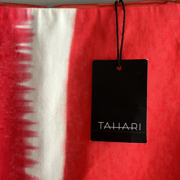 NWT Tahari Behnaz Skirt Teaberry Peach Freeze Orange $248 - Size 4 - Picture 2 of 9